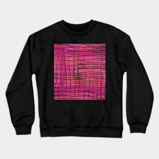 Funky Pink Plaid Crewneck Sweatshirt
